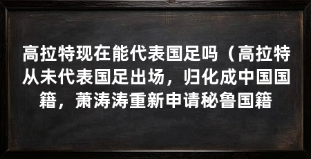 高拉特现在能代表国足吗(高拉特从未代表国足出场,归化成中国国籍,萧涛涛重新申请秘鲁国籍