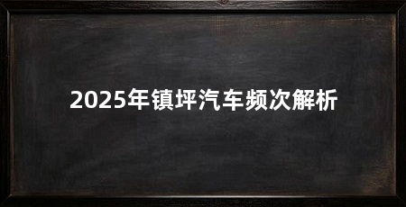 2025年镇坪汽车频次解析