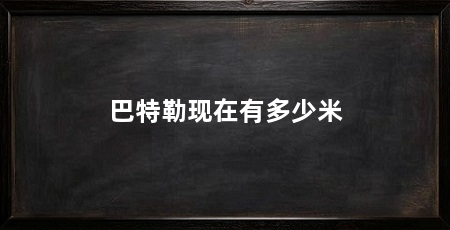 巴特勒现在有多少米