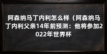 阿森纳马丁内利怎么样（阿森纳马丁内利父亲14年前预测：他将参加2022年世界杯