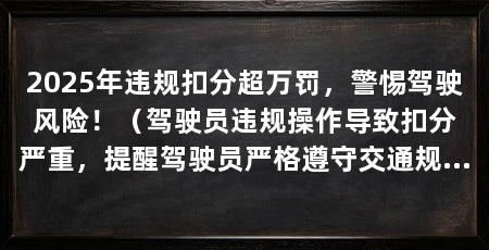 2025年违规扣分超万罚，警惕驾驶风险！（驾驶员违规操作导致扣分严重，提醒驾驶员严格遵守交通规则