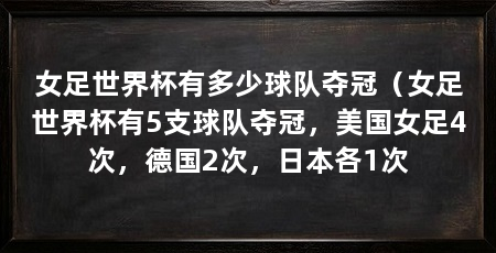 女足世界杯有多少球队夺冠(女足世界杯有5支球队夺冠,美国女足4次,德国2次,日本各1次