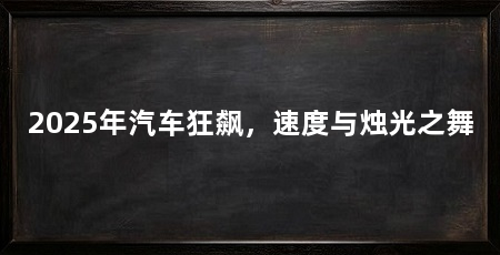 2025年汽车狂飙,速度与烛光之舞