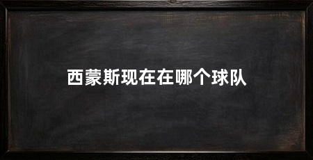 西蒙斯现在在哪个球队