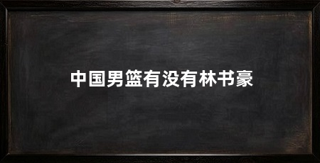 中国男篮有没有林书豪