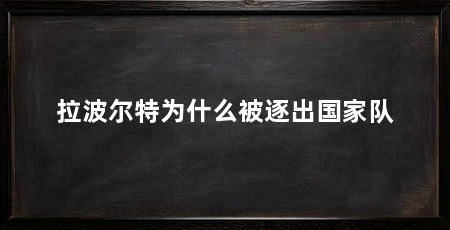 拉波尔特为什么被逐出国家队