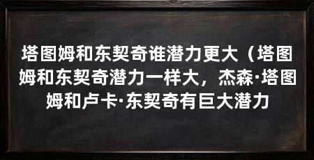 塔图姆和东契奇谁潜力更大（塔图姆和东契奇潜力一样大，杰森·塔图姆和卢卡·东契奇有巨大潜力