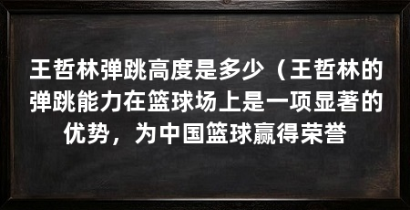 王哲林弹跳高度是多少（王哲林的弹跳能力在篮球场上是一项显著的优势，为中国篮球赢得荣誉