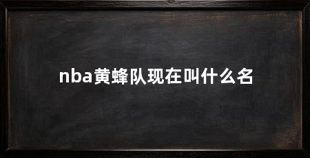 nba黄蜂队现在叫什么名