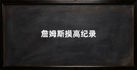 詹姆斯摸高纪录