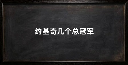 约基奇几个总冠军