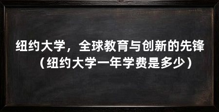 纽约大学，全球教育与创新的先锋（纽约大学一年学费是多少）