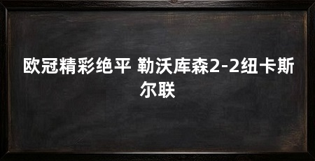 欧冠精彩绝平 勒沃库森2-2纽卡斯尔联