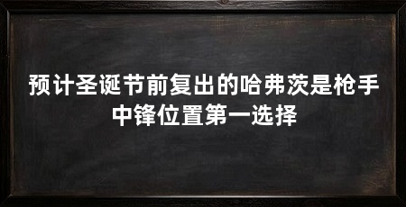 预计圣诞节前复出的哈弗茨是枪手中锋位置第一选择