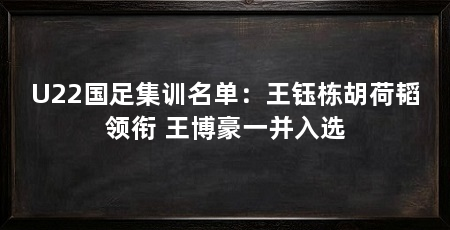 U22国足集训名单:王钰栋胡荷韬领衔 王博豪一并入选
