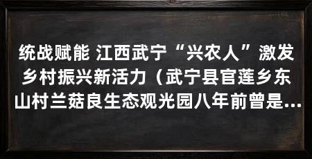 统战赋能 江西武宁“兴农人”激发乡村振兴新活力(武宁县官莲乡东山村兰菇良生态观光园八年前曾是私房菜馆老板