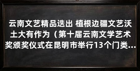 云南文艺精品迭出 植根边疆文艺沃土大有作为（第十届云南文学艺术奖颁奖仪式在昆明市举行13个门类作品颁奖
