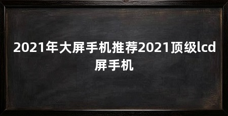 2021年大屏手机推荐2021顶级lcd屏手机