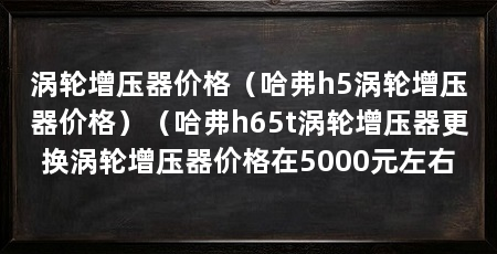 涡轮增压器价格（哈弗h5涡轮增压器价格）（哈弗h65t涡轮增压器更换涡轮增压器价格在5000元左右