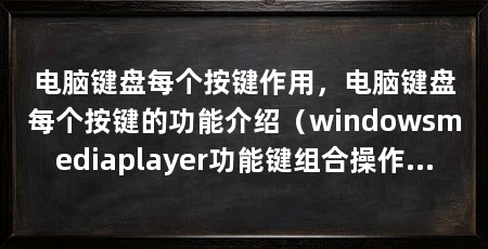 电脑键盘每个按键作用,电脑键盘每个按键的功能介绍(windowsmediaplayer功能键组合操作系统运用