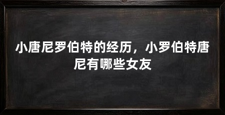 小唐尼罗伯特的经历,小罗伯特唐尼有哪些女友