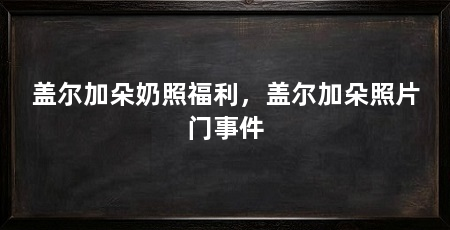 盖尔加朵奶照福利,盖尔加朵照片门事件