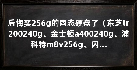 后悔买256g的固态硬盘了（东芝tr200240g、金士顿a400240g、浦科特m8v256g、闪迪加强版