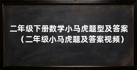 二年级下册数学小马虎题型及答案（二年级小马虎题及答案视频）