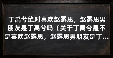 丁禹兮绝对喜欢赵露思，赵露思男朋友是丁禹兮吗（关于丁禹兮是不是喜欢赵露思，赵露思男朋友是丁禹兮吗