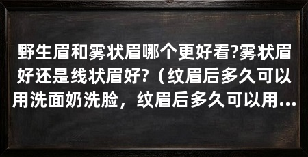 野生眉和雾状眉哪个更好看?雾状眉好还是线状眉好?(纹眉后多久可以用洗面奶洗脸,纹眉后多久可以用洗脸