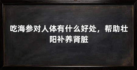 吃海参对人体有什么好处,帮助壮阳补养肾脏