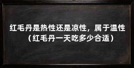红毛丹是热性还是凉性,属于温性(红毛丹一天吃多少合适)