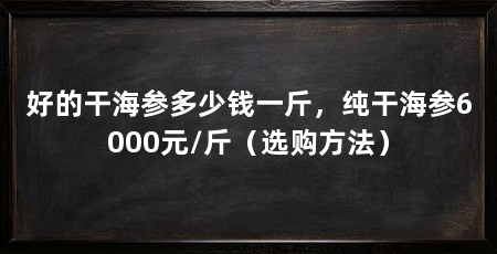 好的干海参多少钱一斤,纯干海参6000元/斤(选购方法)