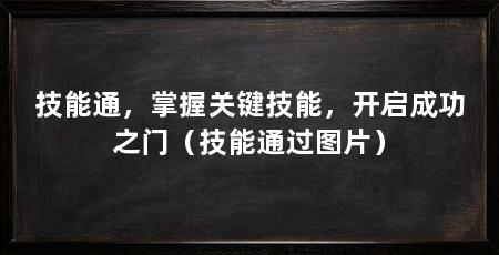 技能通，掌握关键技能，开启成功之门（技能通过图片）