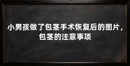 小男孩做了包茎手术恢复后的图片,包茎的注意事项