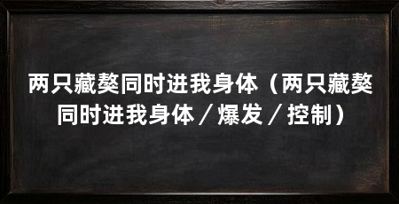 两只藏獒同时进我身体（两只藏獒同时进我身体／爆发／控制）