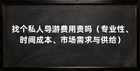 找个私人导游费用贵吗(专业性、时间成本、市场需求与供给)