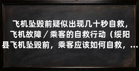 飞机坠毁前疑似出现几十秒自救，飞机故障／乘客的自救行动（绥阳县飞机坠毁前，乘客应该如何自救，乘客应该如何应对