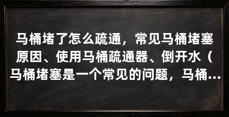 马桶堵了怎么疏通,常见马桶堵塞原因、使用马桶疏通器、倒开水(马桶堵塞是一个常见的问题,马桶堵塞有什么办法解决