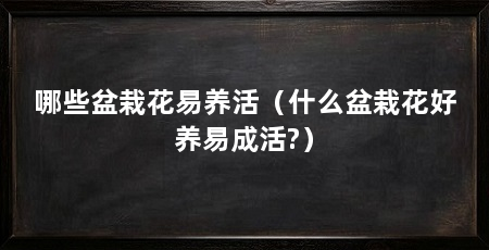 哪些盆栽花易养活（什么盆栽花好养易成活?）