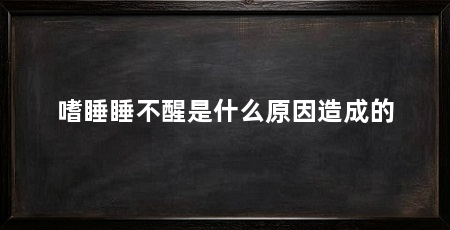 嗜睡睡不醒是什么原因造成的
