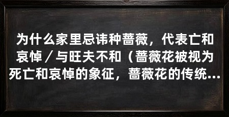 为什么家里忌讳种蔷薇，代表亡和哀悼／与旺夫不和（蔷薇花被视为死亡和哀悼的象征，蔷薇花的传统忌讳已有很长时间了