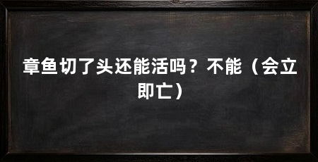章鱼切了头还能活吗？不能（会立即亡）