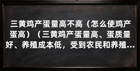 三黄鸡产蛋量高不高（怎么使鸡产蛋高）（三黄鸡产蛋量高、蛋质量好、养殖成本低，受到农民和养殖户的青睐