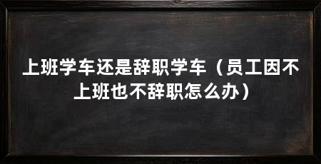 上班学车还是辞职学车（员工因不上班也不辞职怎么办）
