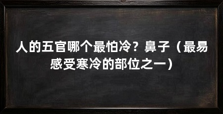 人的五官哪个最怕冷？鼻子（最易感受寒冷的部位之一）