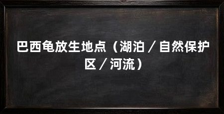 巴西龟放生地点（湖泊／自然保护区／河流）