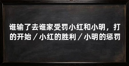 谁输了去谁家受罚小红和小明，打的开始／小红的胜利／小明的惩罚