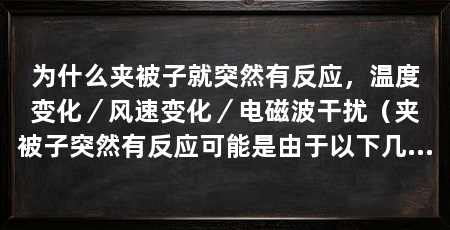 为什么夹被子就突然有反应，温度变化／风速变化／电磁波干扰（夹被子突然有反应可能是由于以下几个原因引发的反应