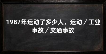 1987年运动了多少人，运动／工业事故／交通事故